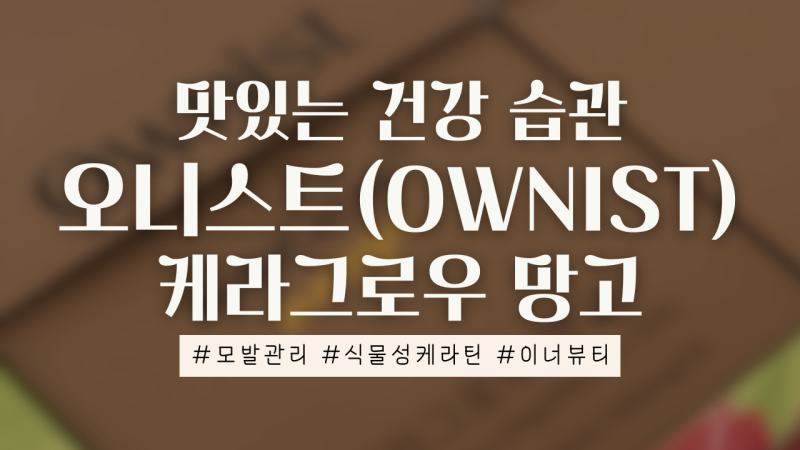 맛있는 모발 관리, 오니스트(Ownist) 케라그로우 망고 리얼후기 | 청담동 PT/필라테스 디엔엘고