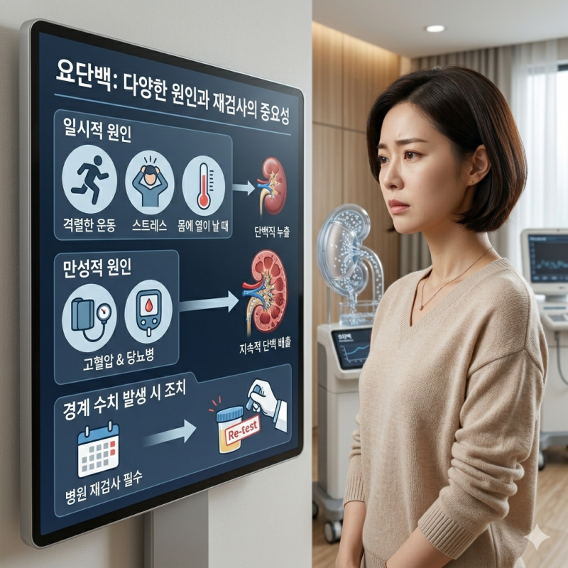 요단백 소변 케톤체 ph 수치 소변검사 요단백 원인 경계 치료