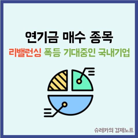  "연기금 매수 종목" 리밸런싱 폭등 기대중인 국내기업 TOP3