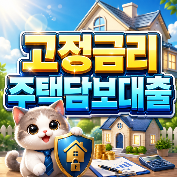  2026 고정금리주택담보대출 최대 4.2억원 혜택! 금리상승 막는 내집마련 핵심전략은!?