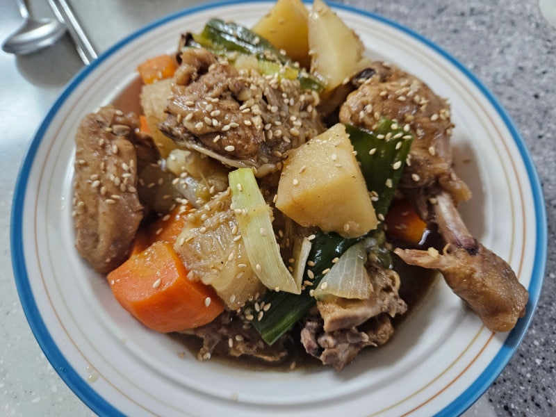 [레시피] 콜라찜닭 만들기(with 누룽지)