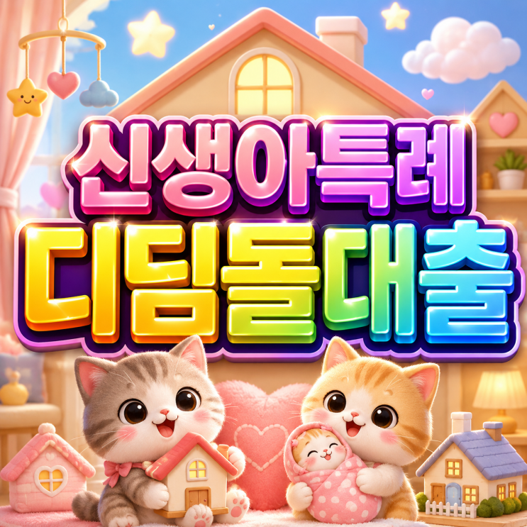  2026 신생아특례디딤돌대출 최대 4억원 혜택! 조건 금리 한도 신청방법은!?