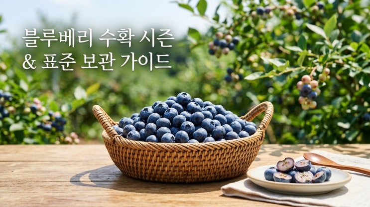  블루베리 수확 시기 보관법 및 효능 심는 시기