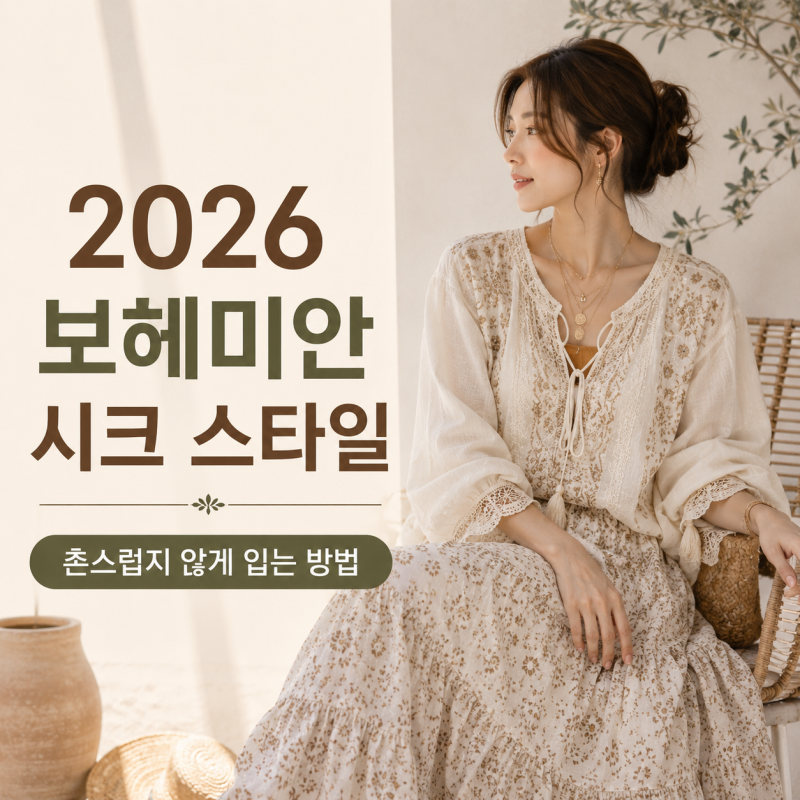 2026 보헤미안 시크 스타일, 촌스럽지 않게 입는 방법