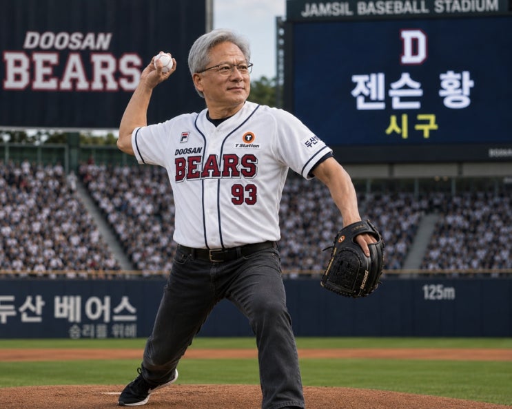 <b>젠슨황</b> 두산 <b>시구</b> 날짜는? 방한 일정 총정리