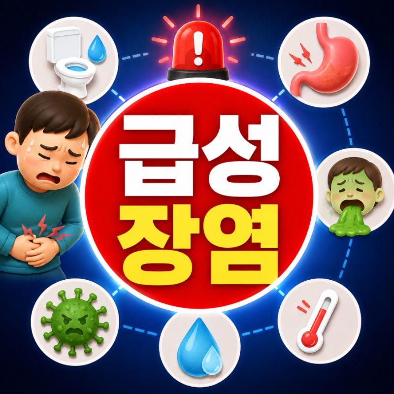 급성장염 증상 7가지, 이 증상 있으면 병원부터 가야 합니다