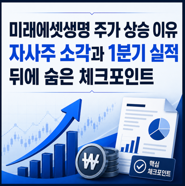 미래에셋생명 주가 상승 이유: 자사주 소각과 1분기 실적 뒤에 숨은 체크포인트