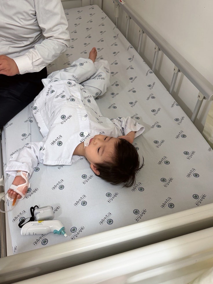 영등포 한강수병원 39개월 아기 봉합수술 후기 입술 및 턱 찢어짐