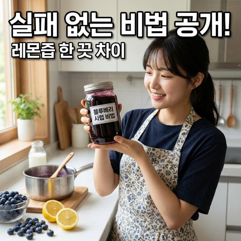 블루베리청, 블루베리쨈 실패 없는 만드는 방법, '이것' 한 끗 차이가 맛을 결정하는 황금비....