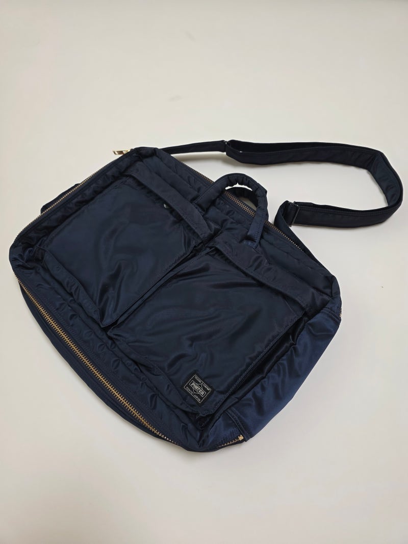 포터 탱커 3-way 브리프케이스 네이비 상세리뷰, 3가지 방식의 오리지널 헤리티지 가방