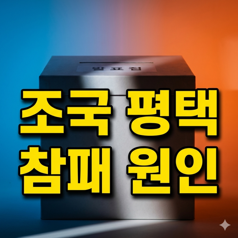 당대표 뛰고도 꼴찌급, 조국 평택을 재선거 낙선 원인 분석