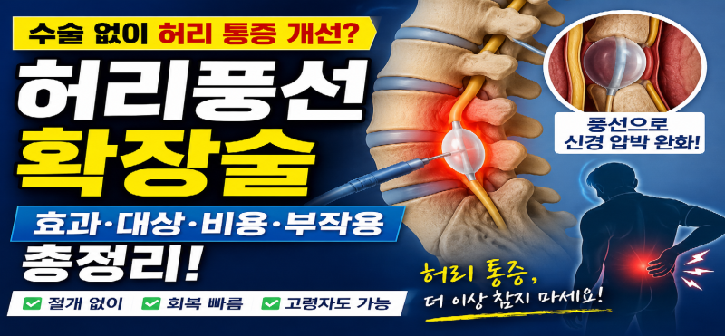 허리풍선확장술이란? 시술 대상부터 회복 기간까지 한눈에 정리
