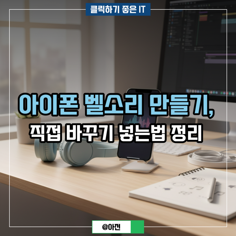 아이폰 벨소리 만들기, 직접 바꾸기 넣는법 정리