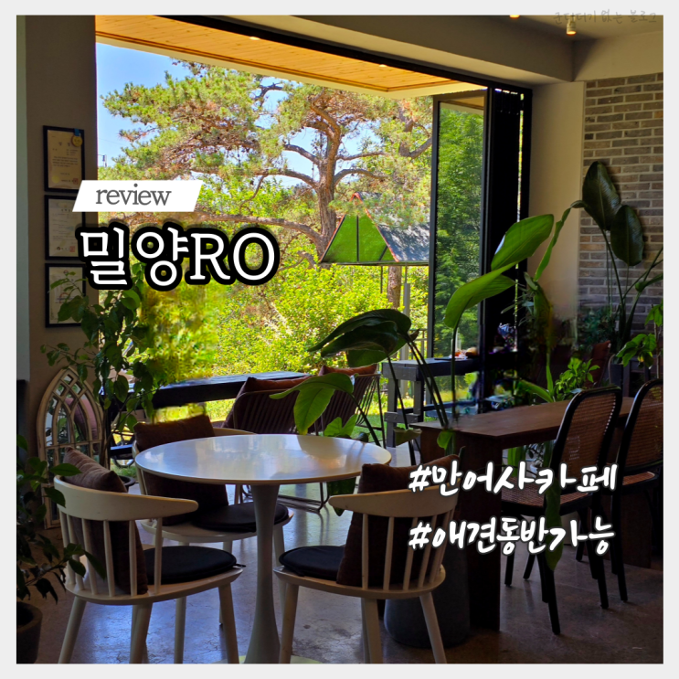  밀양 한식 브런치 맛집 밀양RO 삼랑진 만어사 카페 추천 애견동반 가능