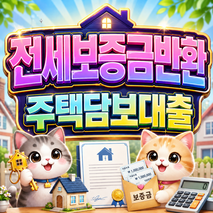 2026 전세보증금반환주택담보대출 최대 한도와 보증금 반환 혜택까지 놓치면 손해입니다!