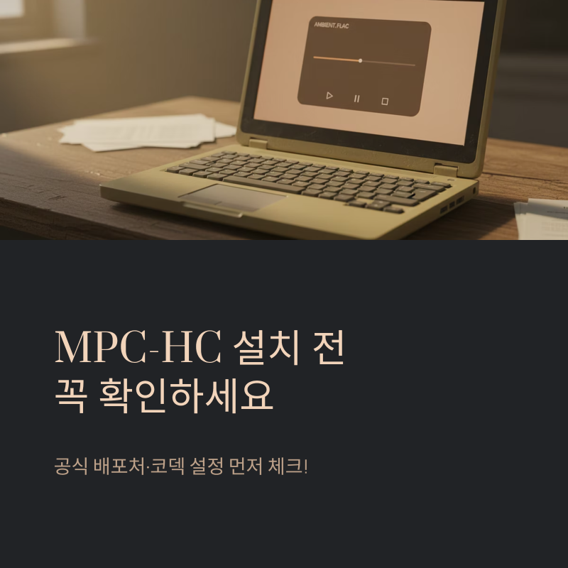 MPC-HC 설치 전 공식 배포처와 코덱 설정을 먼저 확인하세요