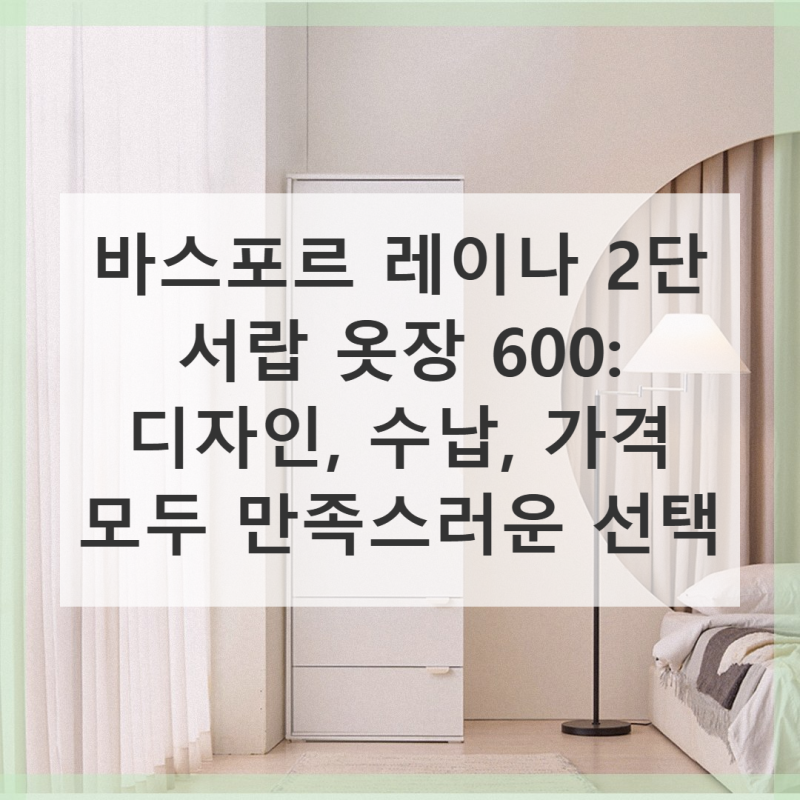 바스포르 레이나 2단 서랍 옷장 600 가격 대비 만족도