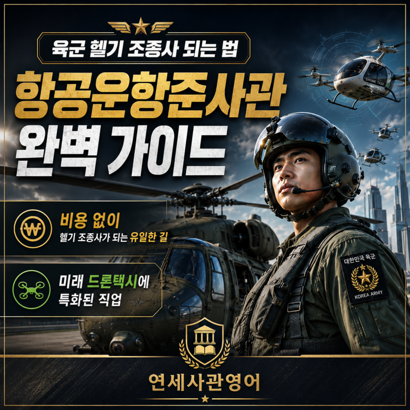 육군 헬기 조종사 되는 법 - 항공운항준사관 완벽 가이드!