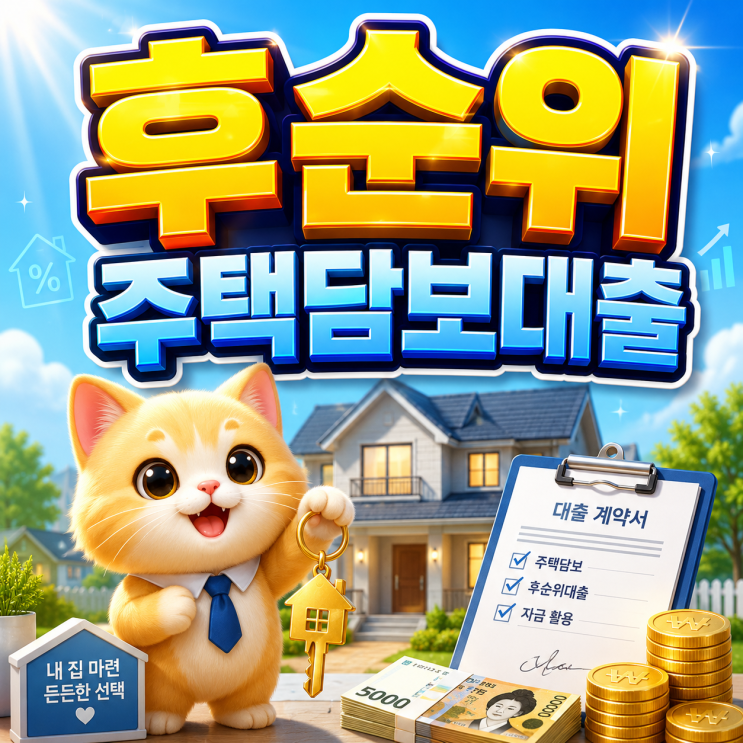  2026 후순위주택담보대출 최대 한도와 추가 자금 혜택까지 담보 여력으로 끝장 비교!