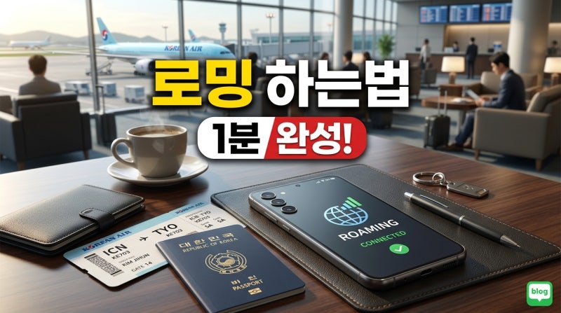로밍 하는법 1분 총정리! 해외여행 데이터 요금 폭탄 피하는 꿀팁
