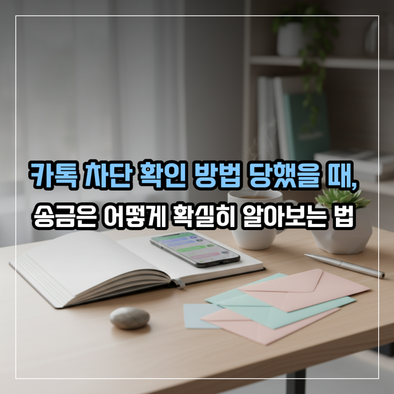 카톡 차단 확인 방법 당했을 때, 송금은 어떻게 확실히 알아보는 법