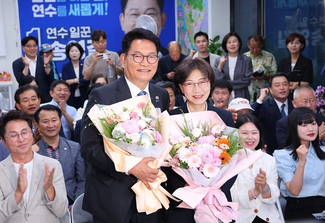 <b>송영길</b>, 인천 연수갑 보궐선거 승리…정치적 재기 넘어 6선 고지