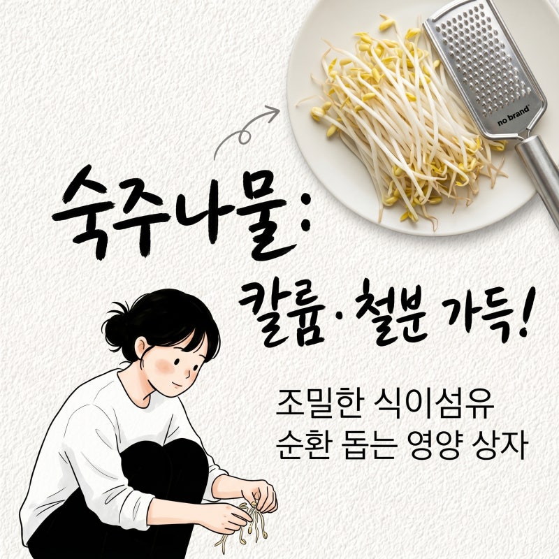 숙주나물 효능 영양소 칼로리 먹는법 요리 숙주 보관법 냉동