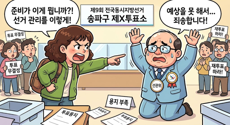  [팩트체크] 투표용지 50%만 준비한 선관위의 뻔뻔한 변명 (ft. 송파/강남/광진 역대 투표율)
