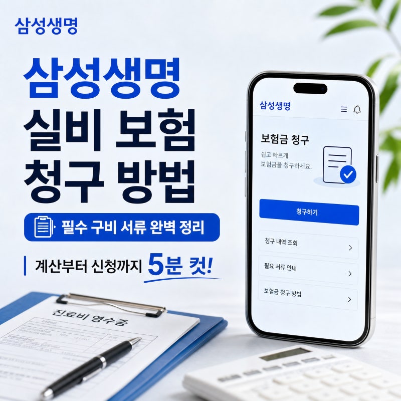 삼성생명 실비 보험 청구 방법 및 필수 구비 서류 | 계산부터 신청까지 5분 컷!