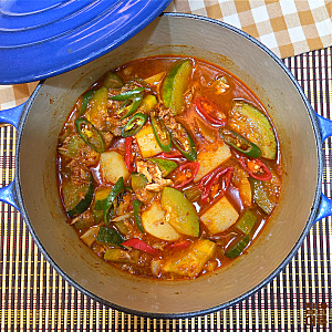 참치 감자호박고추장찌개 끓이는법 감자애호박고추장찌개 집밥 메뉴
