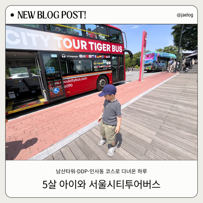 5살 아이랑 서울시티투어버스 | 남산타워 DDP 인사동 코스로 다녀온 하루