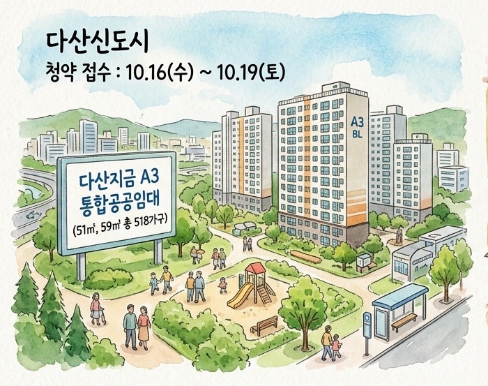 남양주 다산지금 A3 임대주택 청약 정보, 경기 유니티 커뮤니티와 학군 인프라 요약