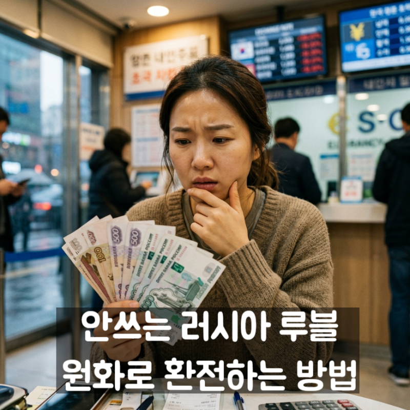 러시아 루블 아직 가지고 계신가요? 지금도 원화 환전 가능합니다
