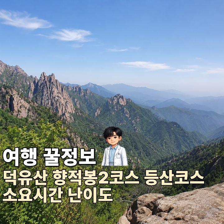 [여행 꿀정보] 덕유산 향적봉2코스 등산코스, 중급 기준 거리·소요시간·난이도·주차 정리 | ....