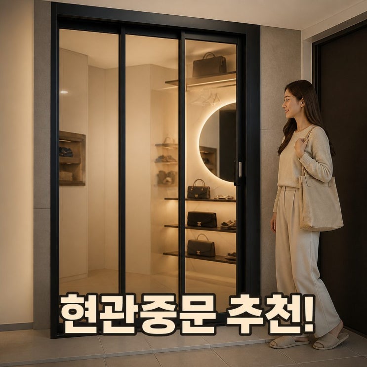  아파트 현관중문 추천 문장군 3연동 슬라이딩 설치 비용과 베이직 풀윈도우 특징 정리