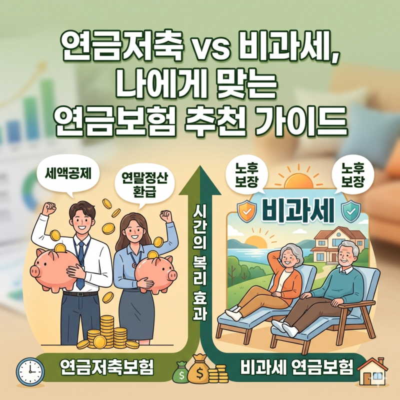 매달 내는 세금 줄이고 노후 준비까지? 연금보험 추천 및 유형별 차이 총정리