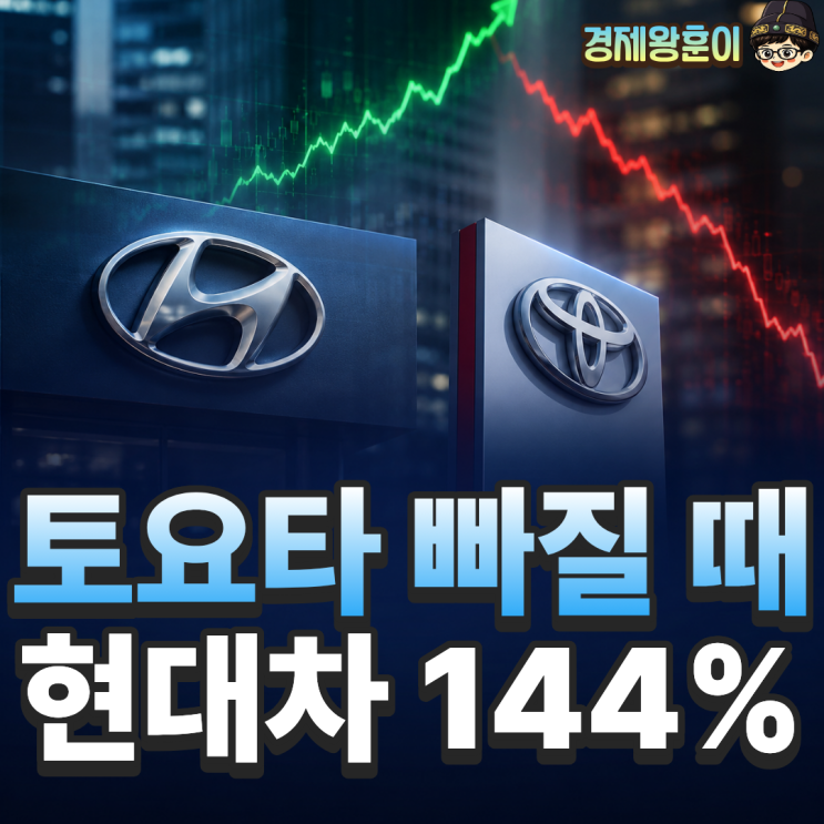  현대차 주가 전망 토요타가 -15% 빠질 때 144% 오른 이유
