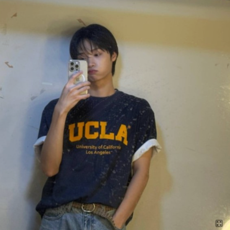  UCLA 유씨엘에이 반팔티셔츠 남자 연예인 반팔티 코디 패션 추천!