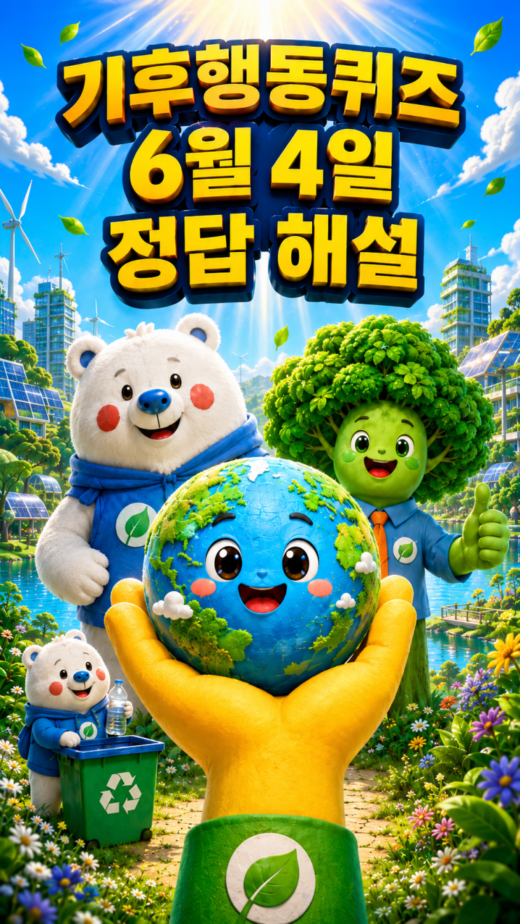  기후행동퀴즈 6월 4일 정답 공개, 오늘 문제 해설·업사이클링의 의미