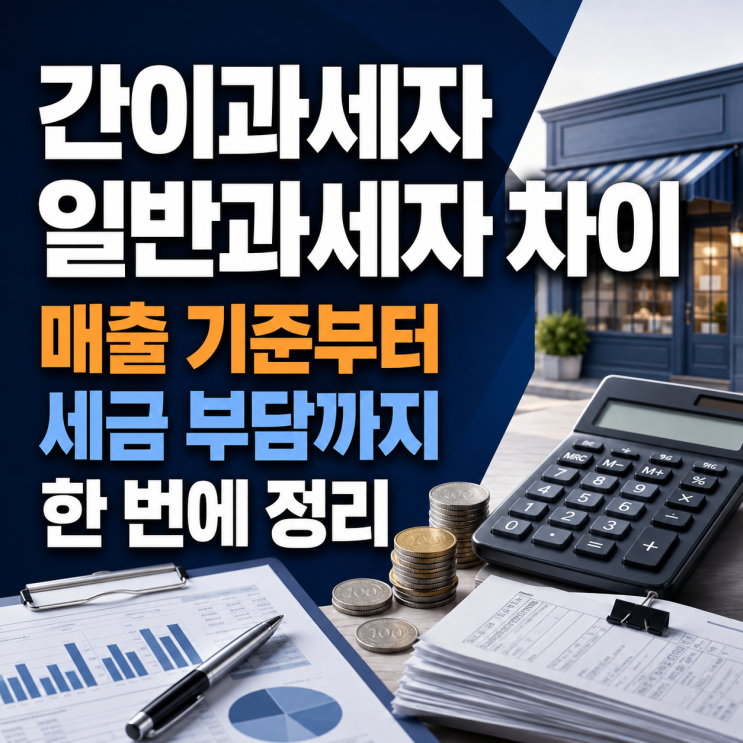  간이과세자 일반과세자 차이 매출 기준부터 세금 부담까지 한 번에 정리