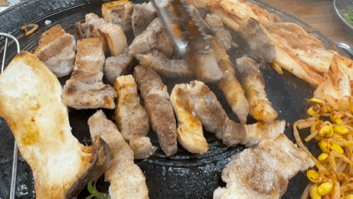 만수동 무쇠 솥뚜껑에 구워 먹는 삼겹살 맛집 상돈 다녀왔어요