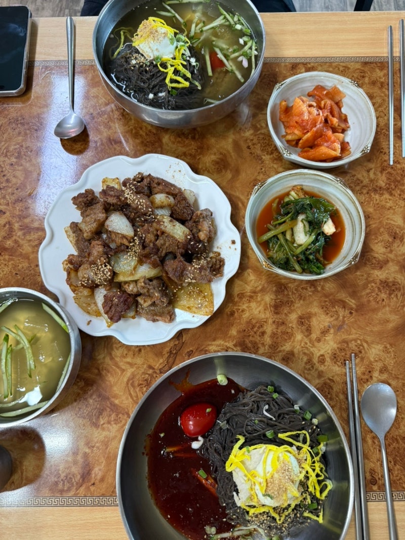 충남 서산 부석냉면갈비 부석사맛집 물냉면 비빔냉면 갈비 내돈내산후기