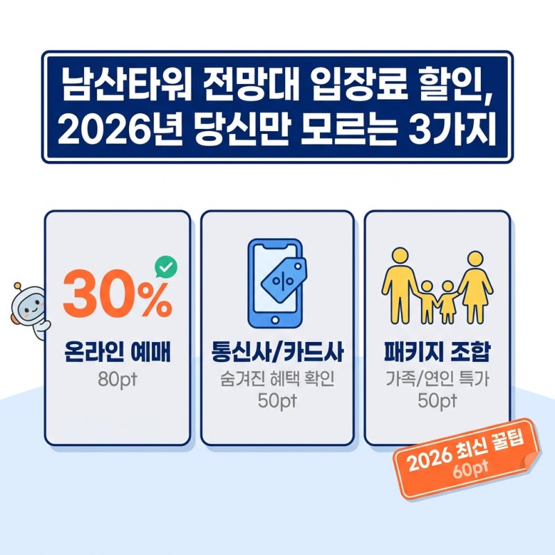 남산타워 전망대 입장료 할인, 2026년 당신만 모르는 진짜 3가지 비밀!