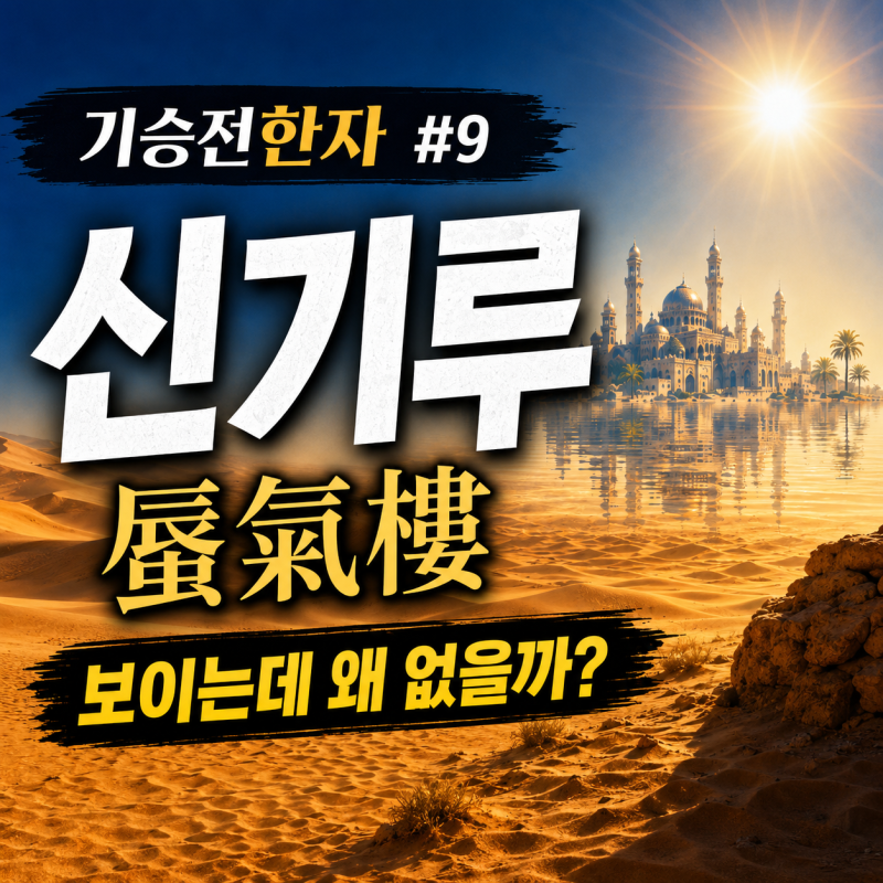 분명 물이 보였는데 왜 사라졌을까? 신기루(蜃氣樓)의 뜻