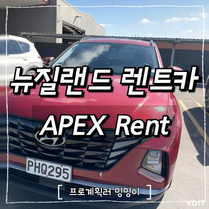 크라이스트처치→퀸즈타운 렌트카 APEX 후기 (투싼 선택 이유까지)