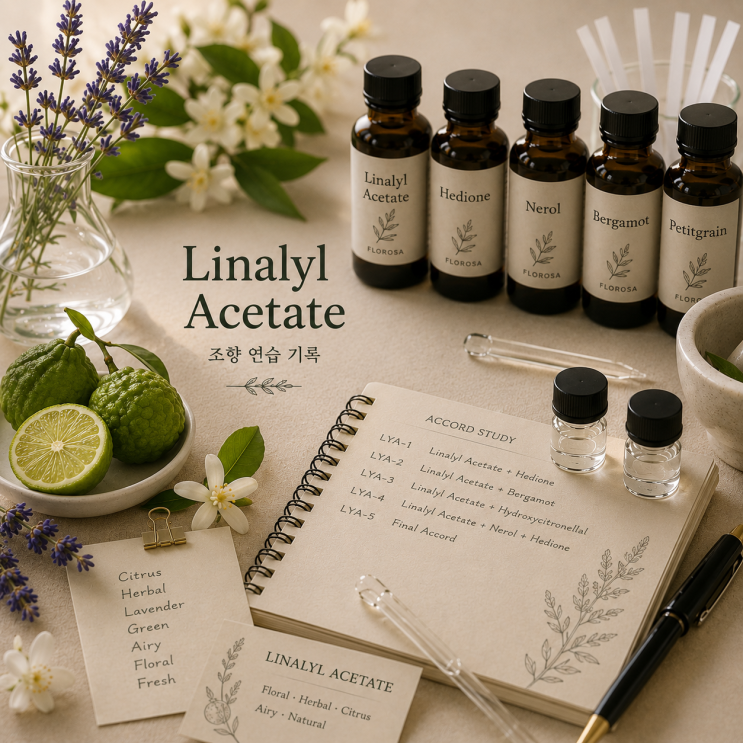  Linalyl Acetate Accord Study : 꽃보다 바람에 가까웠습니다