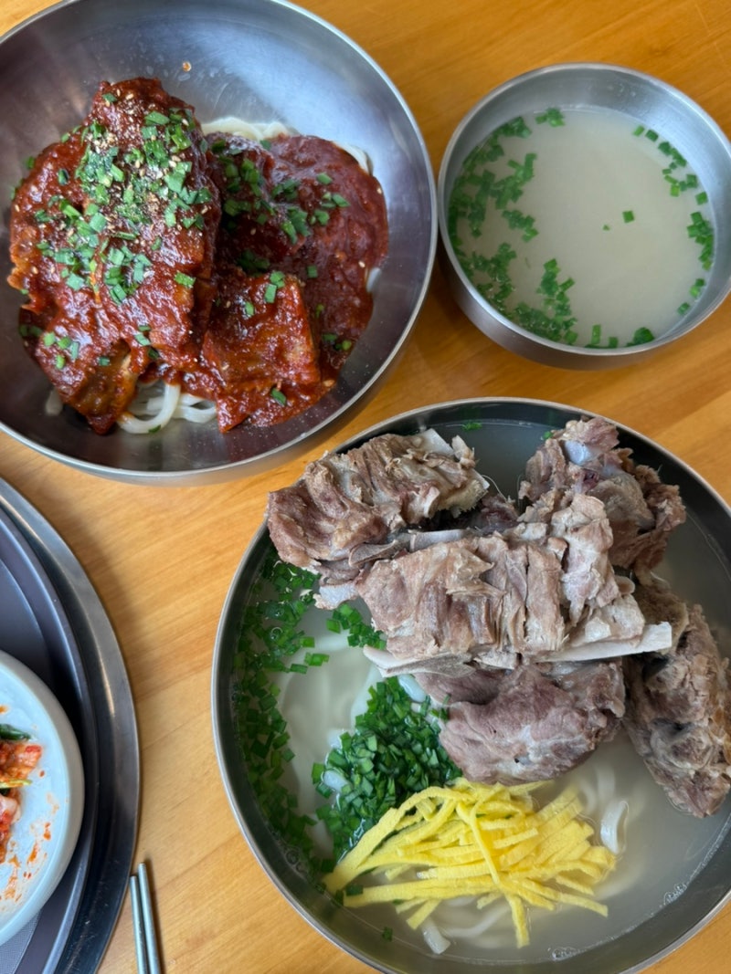 부산 동래 온천천맛집 대봉뼈칼국수 본점 뼈구이칼국수 후기