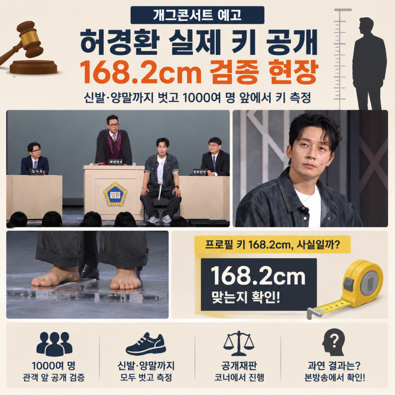 허경환 실제 키 공개, 프로필 168.2cm 검증에 결혼·허닭 사업까지 다시 관심