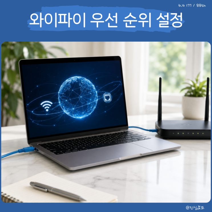  유선랜과 와이파이 동시에 연결될 때 어느 쪽이 먼저 쓰일까 : 메트릭 설정