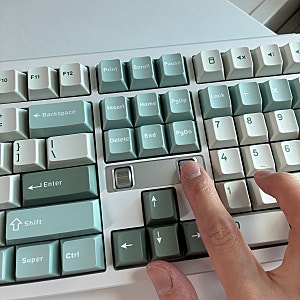직장인 저소음 기계식 키보드 추천 프리플로우 아콘 듀얼다이얼 말차라떼 저소음 디딤돌축 ....